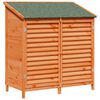 vidaXL Tr&auml;dg&aring;rdshus med tak Brun 106 x 56 x 113,5 cm Massivt Furu