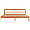 vidaXL S&auml;ngram utan madrass vaxbrun 180x200 cm massiv furu
