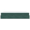 vidaXL S&auml;ngram med madrass med madrass 2 pcs Gr&ouml;n Sammet