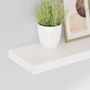 vidaXL Sv&auml;vande v&auml;gghyllor 2 st vit h&ouml;gglans 60x23,5x3,8 cm MDF