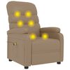 vidaXL Massagef&aring;t&ouml;lj cappuccino konstl&auml;der