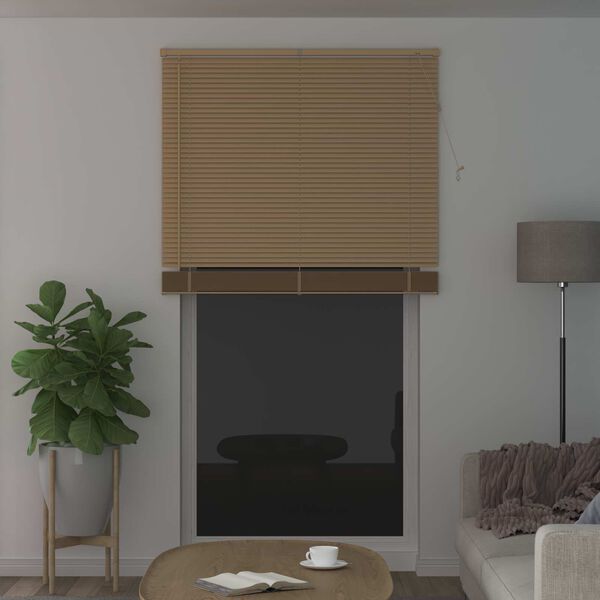 vidaXL Persienn Justerbar Ljusbrun med M&ouml;nster 213 x 110 cm PVC