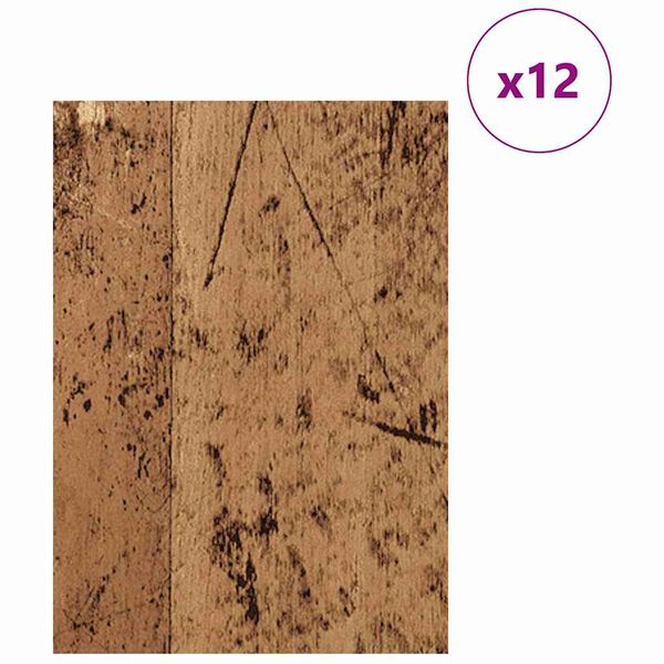 vidaXL Dekorpaneler 12 pcs Gammalt trä 30 x 42 x 0.3 cm