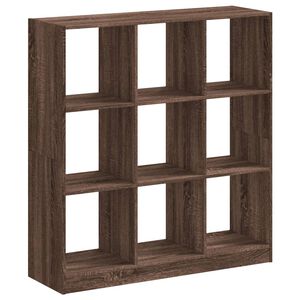 vidaXL Bokhylla brun ek 102x32x108 cm konstruerat tr&auml;