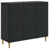 vidaXL Sideboard Svart 89 x 34,5 x 80 cm Konstruerat tr&auml;