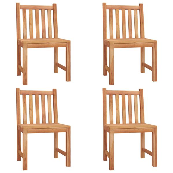 vidaXL Matgrupp f&ouml;r tr&auml;dg&aring;rden 5 delar massiv teak