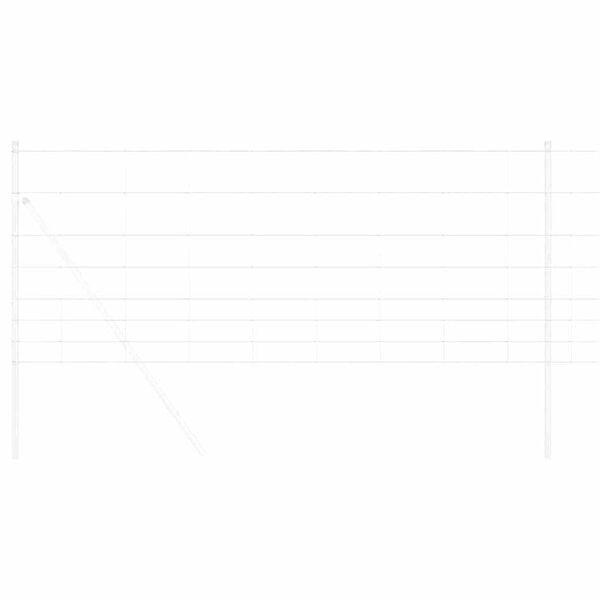 vidaXL St&auml;ngsel f&ouml;r &aring;ker / &auml;ng Silver 100 x 1 m Galvaniserat st&aring;l