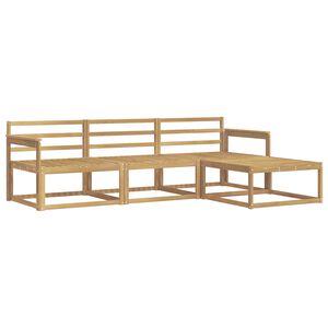 vidaXL Utomhussoffset 4 pcs Vit 249,5 x 162,5 x 73 cm