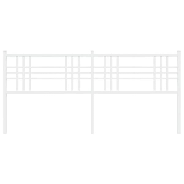 vidaXL Ers&auml;ttningsgavel metall vit 193 cm