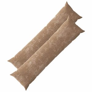 vidaXL Kudd&ouml;verdrag 2 st HEERLEN Brun 40 x 145 cm Chenilletyg