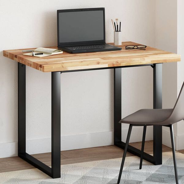 vidaXL Bordsskiva rektangul&auml;r 100x80x4 cm massivt akaciatr&auml;