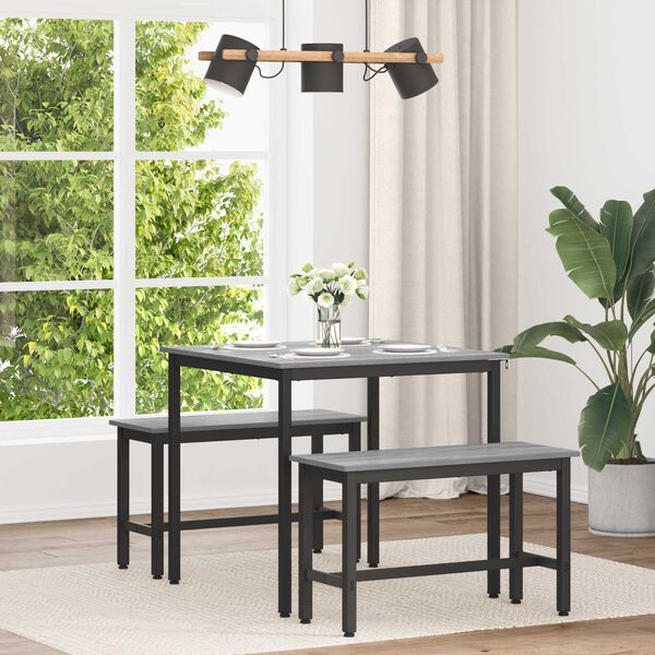 vidaXL Matbord METALL