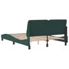 vidaXL Bed Frame without Mattress Dark Green 140x200 cm Velvet