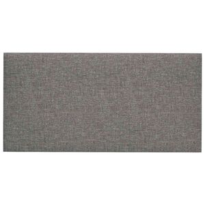 vidaXL V&auml;ggs&auml;nggavel 12 pcs Ljusgr&aring; 30 x 15 cm tyg