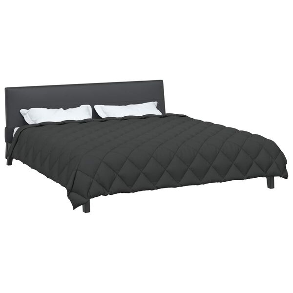 vidaXL Vinter T&auml;cke Antracit 200 x 200 cm Mikrofiber