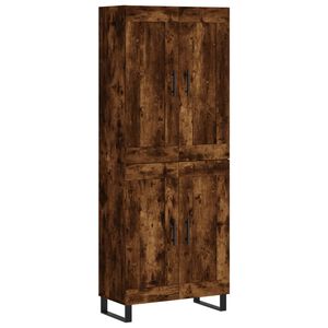 vidaXL H&ouml;gsk&aring;p r&ouml;kf&auml;rgad ek 69,5x34x180 cm konstruerat tr&auml;
