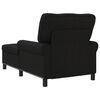 vidaXL Chaise Lounge med kudde Svart 91 x 157 x 91 cm tyg