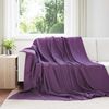 vidaXL Kastfilt Lila 240 x 220 cm Fleece