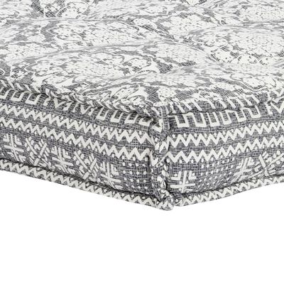 283795 vidaXL Pouffe 100x100x20 cm Light Grey Fabric