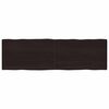 vidaXL Bordsskiva m&ouml;rkbrun 200x60x(2-6) cm massivt tr&auml; levande kant