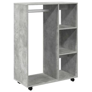 vidaXL Garderob betonggr&aring; 80x40x110 cm konstruerat tr&auml;