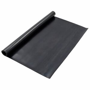 vidaXL Golvmatta Svart 1,2 x 2 m Gummi