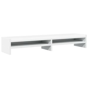 vidaXL Sk&auml;rmst&auml;ll vit 100x24x16 cm konstruerat tr&auml;