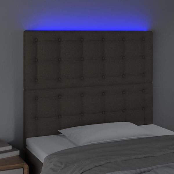 vidaXL S&auml;nggavel LED taupe 90x5x118/128 cm tyg