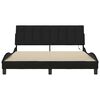 vidaXL Bed Frame without Mattress "Hanko" Black 160x200cm Fabric