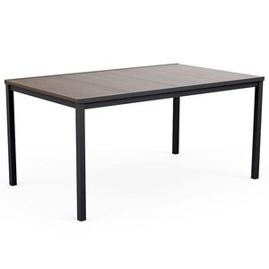 Keter Signature Porto bord 160 cm - Asktr&auml; och svart st&aring;l