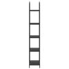 vidaXL Hyllsystem Svart Ek 60 x 30 x 183 cm Konstruerat tr&auml;