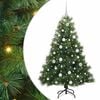 vidaXL Konstgjord julgran med 150 LED-lampor Gr&ouml;n 150 cm PE och PVC
