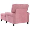 vidaXL Chaise Lounge med kudde Rosa 91 x 157 x 91 cm Sammet