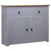 vidaXL Sk&auml;nk gr&aring; 93x40x80 cm massiv furu panama