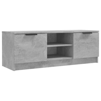 vidaXL Tv-bänk betonggrå 102x35x36,5 cm konstruerat trä
