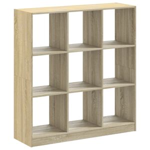 vidaXL Bokhylla sonoma-ek 102x32x108 cm konstruerat tr&auml;