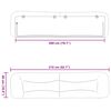 vidaXL Headboard Cushion "Hvar" White 200 cm Faux Leather