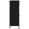 vidaXL Sideboard med l&aring;da Svart Ek 70 x 30 x 80 cm Konstruerat tr&auml;