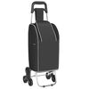 vidaXL Shoppingvagn Svart 39,5 x 33 x 93 cm Oxford tyg
