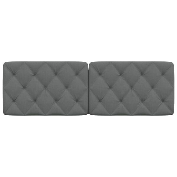 vidaXL Headboard Cushion Dark Grey 160 cm Fabric