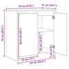 vidaXL Sideboard 3 pcs Gammalt tr&auml; 70 x 41 x 75 cm Konstruerat tr&auml;