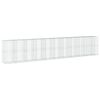 vidaXL Gabionkorg med skydd 1050x100x200 cm galvaniserat j&auml;rn