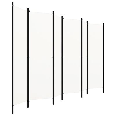 vidaXL Rumsavdelare 6 paneler vit 300x180 cm