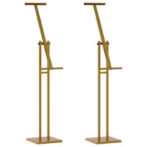 vidaXL M&auml;ssmontrar 2 pcs Guld 26,5 x 26,5 x 150 cm St&aring;l