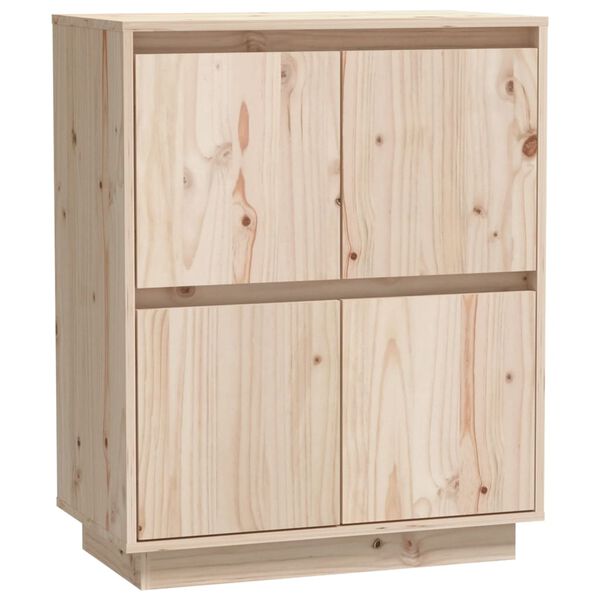 vidaXL Skänk 60x34x75 cm massiv furu