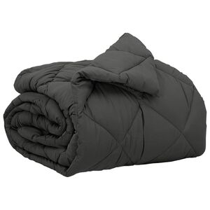 vidaXL Full &Aring;rs-Duvet Antracit 135 x 200 cm Mikrofiber