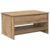 vidaXL Kaffeebord Artisan Ek 80 x 50,5 x 41,5 cm Konstruerat tr&auml;
