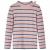 T-shirt med l&aring;nga &auml;rmar f&ouml;r barn ljusrosa 140