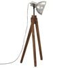 vidaXL Golvlampa 25 W vintage silver 45x45x120 cm E27