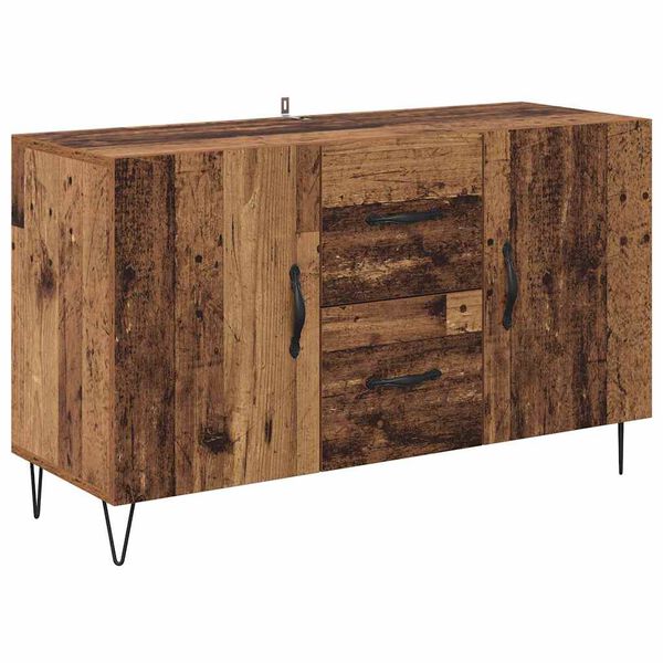 vidaXL Sideboard med l&aring;da Gammalt tr&auml; 100 x 36 x 60 cm Konstruerat tr&auml;
